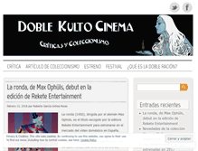 Tablet Screenshot of doblekultocinema.com